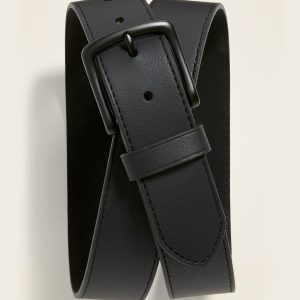 Faux-Leather Belt