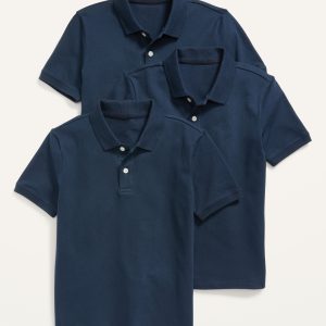 School Uniform Polo Shirt 3-Pack for Boys