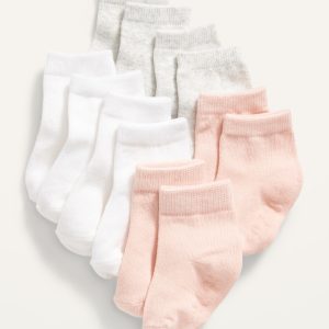 Unisex Crew Socks 6-Pack for Toddler & Baby