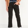 Straight-Leg Built-In Flex Black Jeans for Boys
