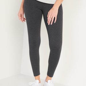 High-Waisted Jersey Fashion Layering Leggings