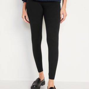 High-Waisted Jersey Fashion Layering Leggings