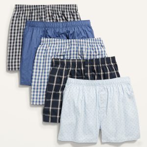 5-Pack Soft-Washed Boxer Shorts -- 3.75-inch inseam