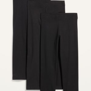 High-Waisted Fashion Layering Cropped Leggings 3-Pack