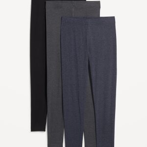 High-Waisted Fashion Layering Leggings 3-Pack