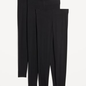 High-Waisted Fashion Layering Leggings 3-Pack