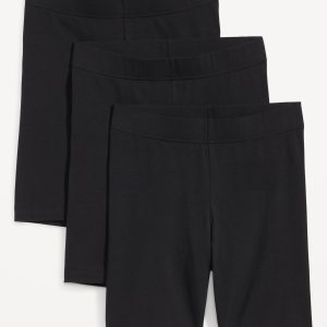 High-Waisted Biker Shorts 3-Pack -- 8-inch inseam