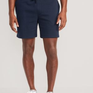 Garment-Washed Fleece Sweat Shorts -- 7-inch inseam