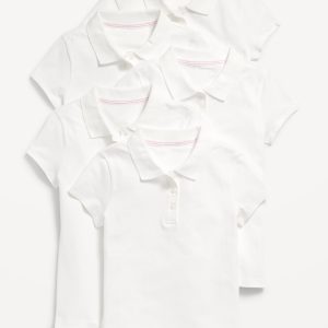 Uniform Pique Polo Shirt 5-Pack for Girls