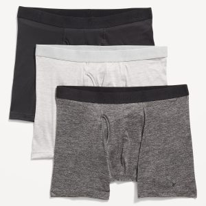 Go-Dry Cool Performance Boxer-Brief Underwear 3-Pack -- 5-inch inseam