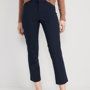 High-Waisted Pixie Straight Pants