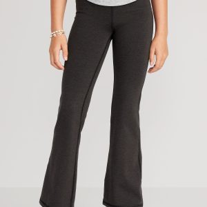 High-Waisted PowerChill Crossover Flared Leggings for Girls