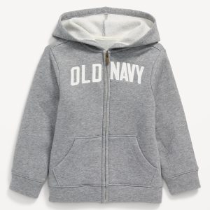 Unisex Logo-Graphic Zip Hoodie for Toddler