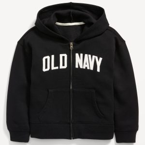 Logo-Graphic Zip Hoodie for Girls