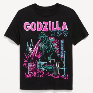 Godzillaâ„¢ Gender-Neutral Graphic T-Shirt for Kids