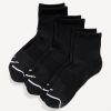 3-Pack Athletic Quarter Crew Socks for Women