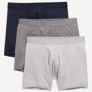 Go-Dry Cool Performance Boxer-Brief Underwear 3-Pack -- 5-inch inseam