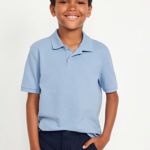 School Uniform Pique Polo Shirt for Boys