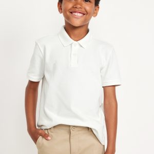 School Uniform Pique Polo Shirt for Boys
