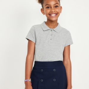 Uniform Pique Polo Shirt for Girls