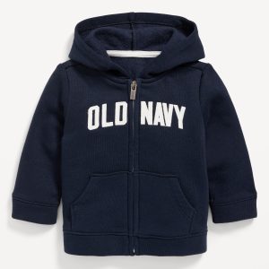 Logo-Graphic Zip Hoodie for Baby
