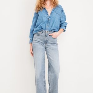 Extra High-Waisted Wide-Leg Jeans