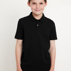 School Uniform Jersey Polo Shirt for Boys