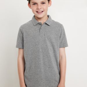 School Uniform Jersey Polo Shirt for Boys