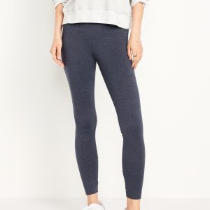 Mid-Rise Jersey Fashion Layering Leggings