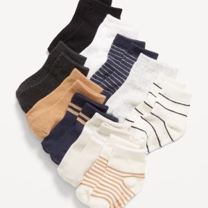 Unisex Crew Socks 10-Pack for Toddler & Baby