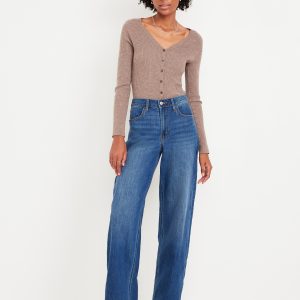 High-Waisted Wow Wide-Leg Jeans