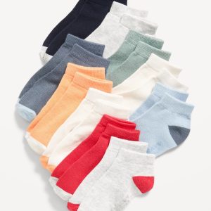 Unisex Ankle Socks 10-Pack for Toddler & Baby