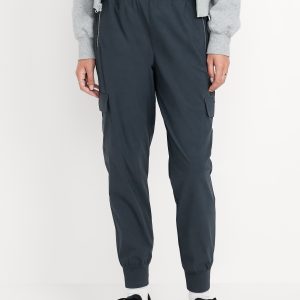 High-Waisted SleekTech Cargo Joggers