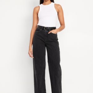 Curvy Extra High-Waisted Wide-Leg Jeans