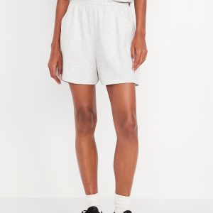 Extra High-Waisted SoComfy Sweat Shorts -- 5-inch inseam