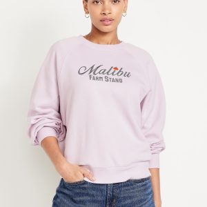SoComfy Crew-Neck Graphic Sweatshirt