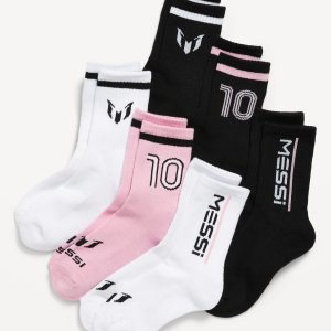 Messiâ„¢ Gender-Neutral Crew Socks 6-Pack for Kids