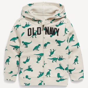 Unisex Logo-Graphic Zip Hoodie for Toddler