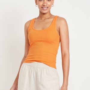 Ribbed Crop Tank Top