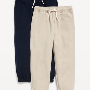 Cinched-Hem Jogger Sweatpants 2-Pack for Toddler Boys