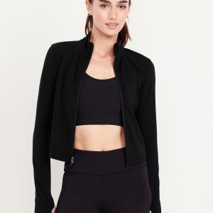 StudioSmooth Crop Full Zip