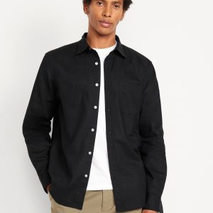 Classic Fit Linen-Blend Shirt