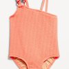 Textured Asymmetric One-Piece Swimsuit for Toddler & Baby