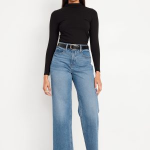 Curvy Extra High-Waisted Sky-Hi Wide-Leg Jeans