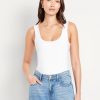 Double-Layer Scoop-Neck Bodysuit