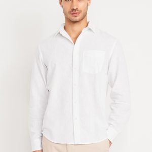 Classic Fit Linen-Blend Shirt