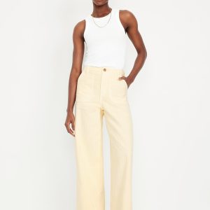 High-Waisted Baggy Wide-Leg Jeans