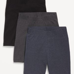 High-Waisted Biker Shorts 3-Pack -- 8-inch inseam