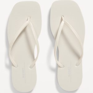 Square Toe Flip-Flop Sandals