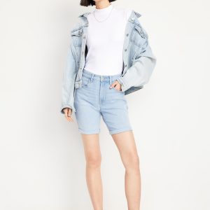 High-Waisted Wow Jean Shorts -- 7-inch inseam